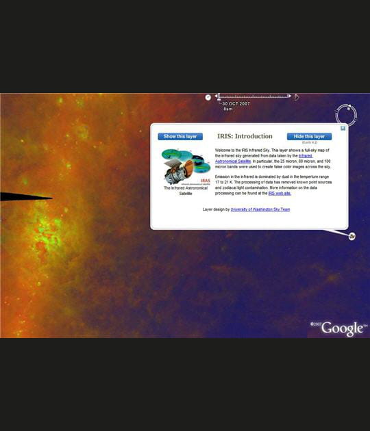 Les nouveaut&eacute;s de Google Sky en images