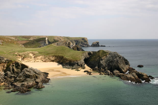 La Plage d'Herlin à Belle-île-en-Mer (Morbihan)