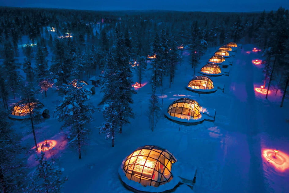 Le village d'igloos de Saariselk&auml;