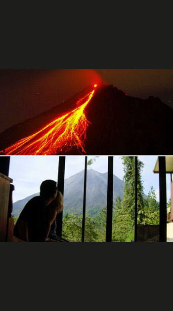 Sous un volcan au Costa Rica