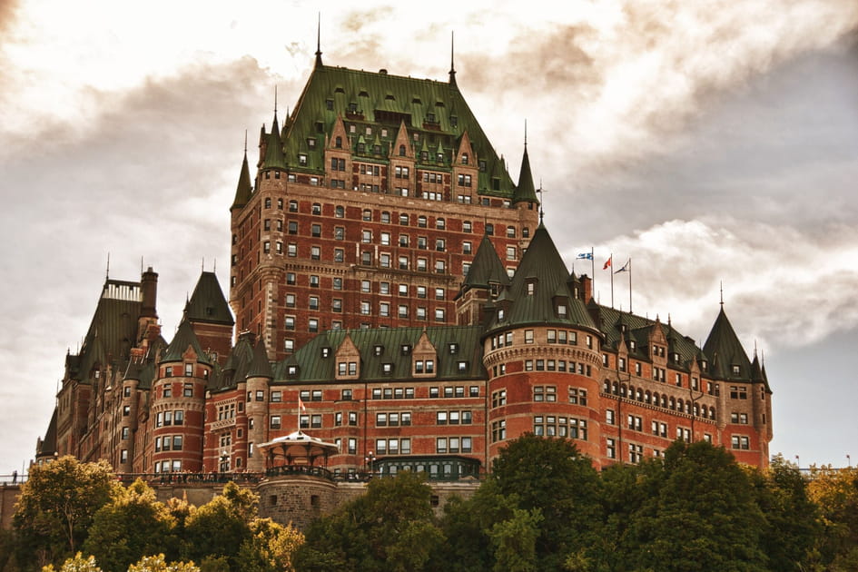 Le ch&acirc;teau Frontenac, au Canada