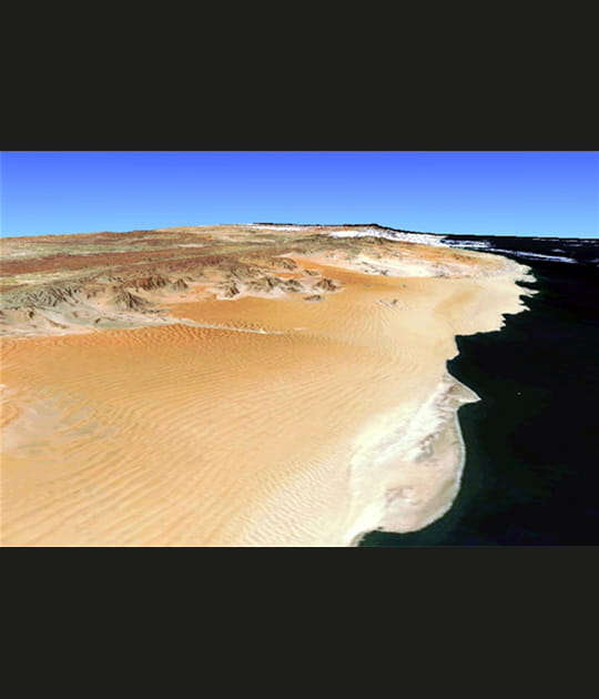 Profil topographique de Namibie