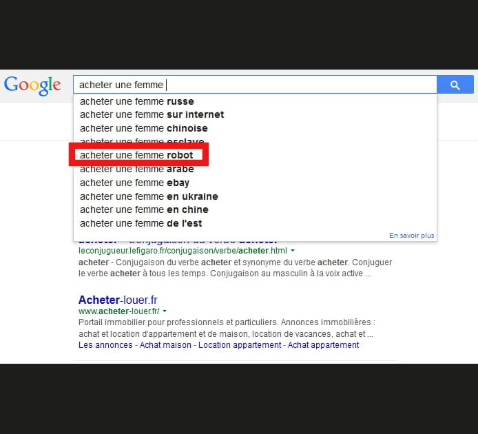 Acheter une femme robot