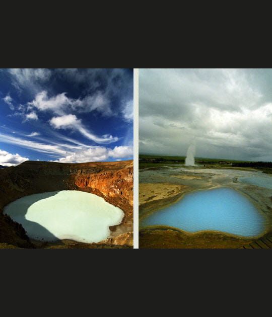 L'Askja et le geyser