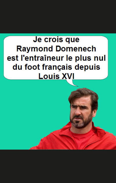 Une-deux entre Cantona et Domenech