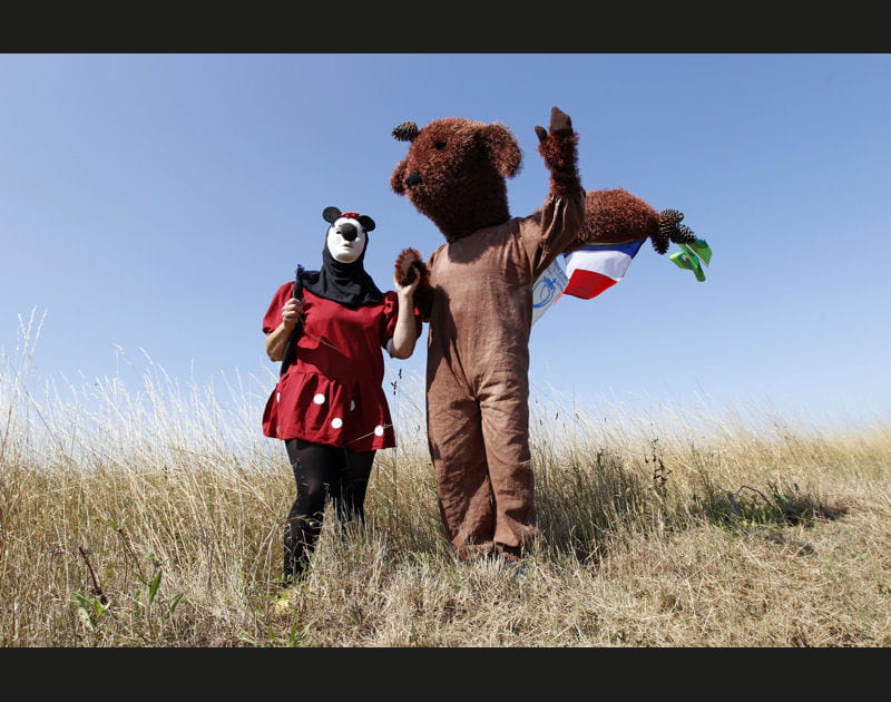 Minnie et Ours Brun