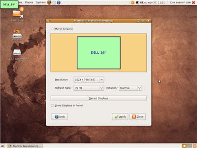 paramétrer son écran sur ubuntu