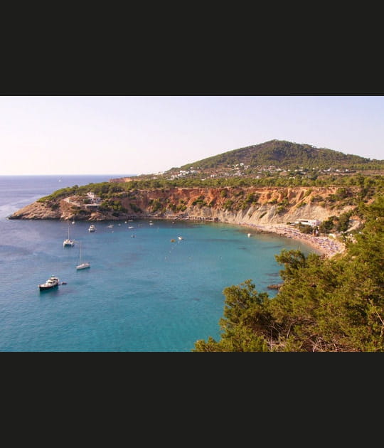 La Cala d'Hort tout de rose