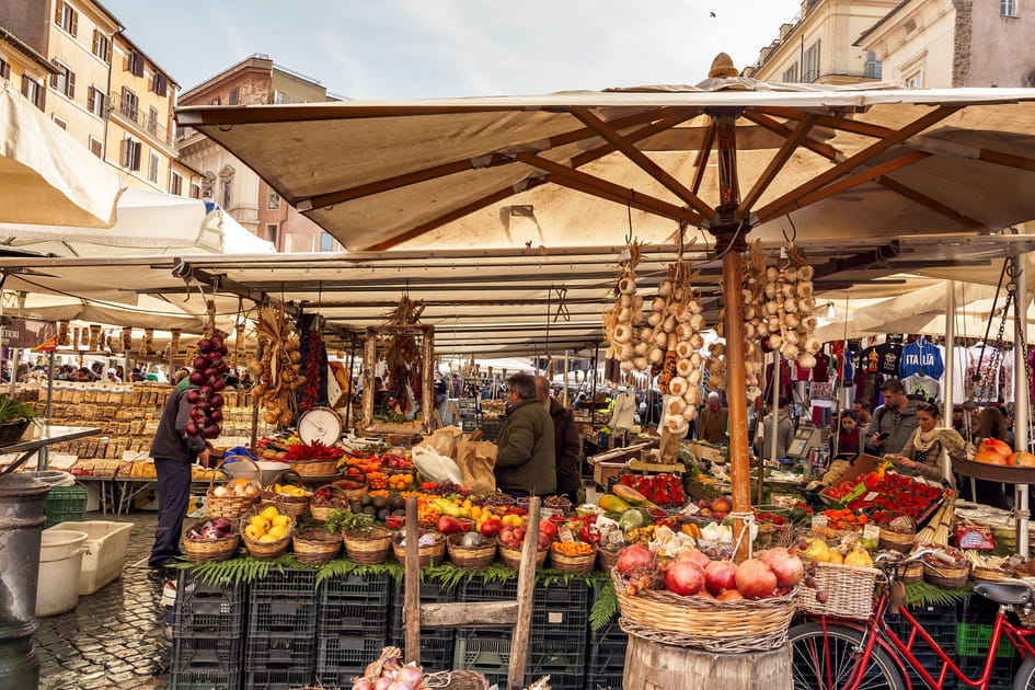 Faire des emplettes au Campo de' Fiori