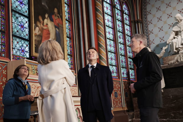 Une peinture dans la chapelle Saint-Marcel