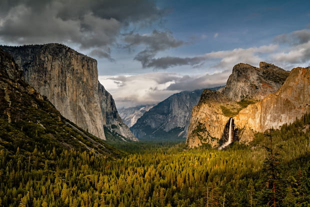 "Tunnel view" dans le parc de Yosémite