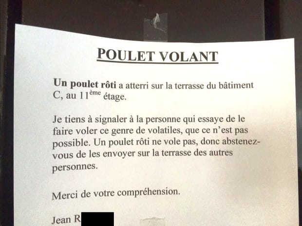 Poulet volant