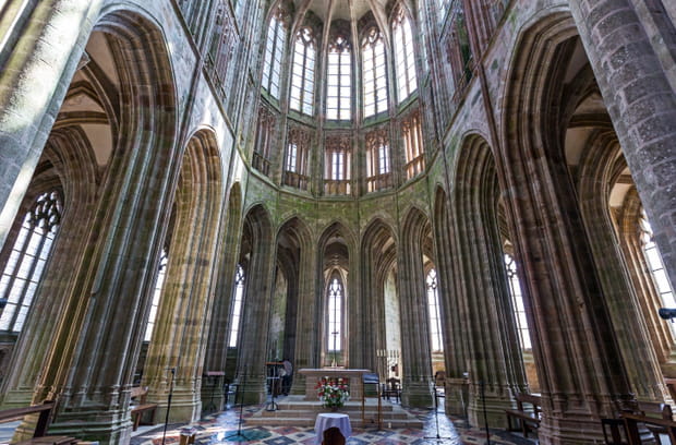L'église abbatiale du Mont-Saint-Michel