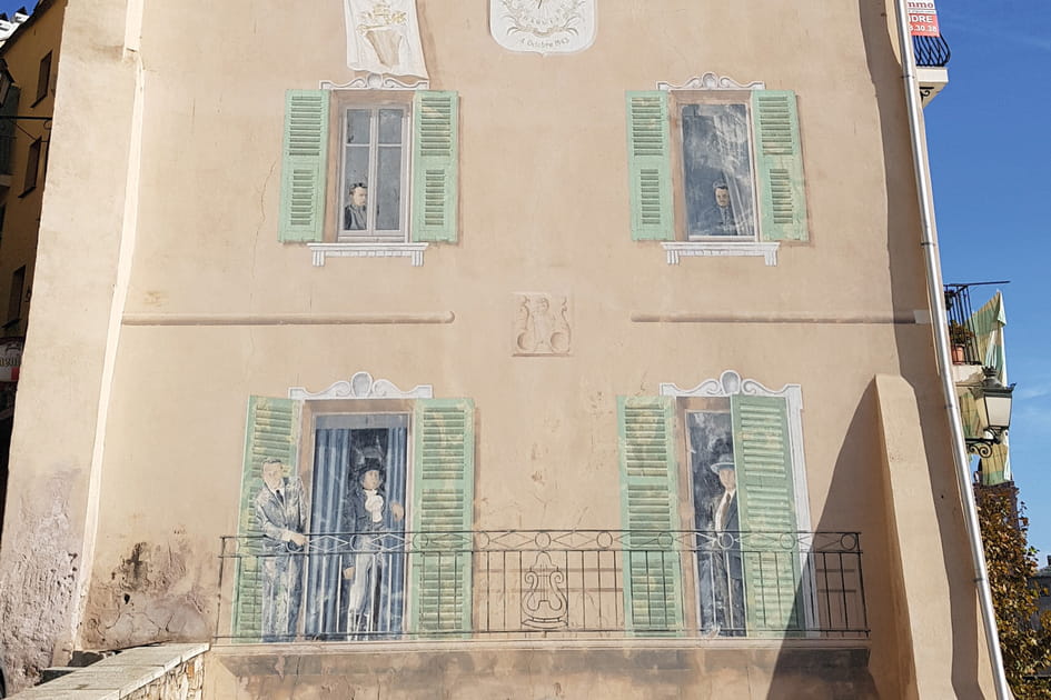 Le trompe-l'oeil de la maison Abbati &agrave; Bastia