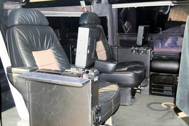 Intérieur du van Ford