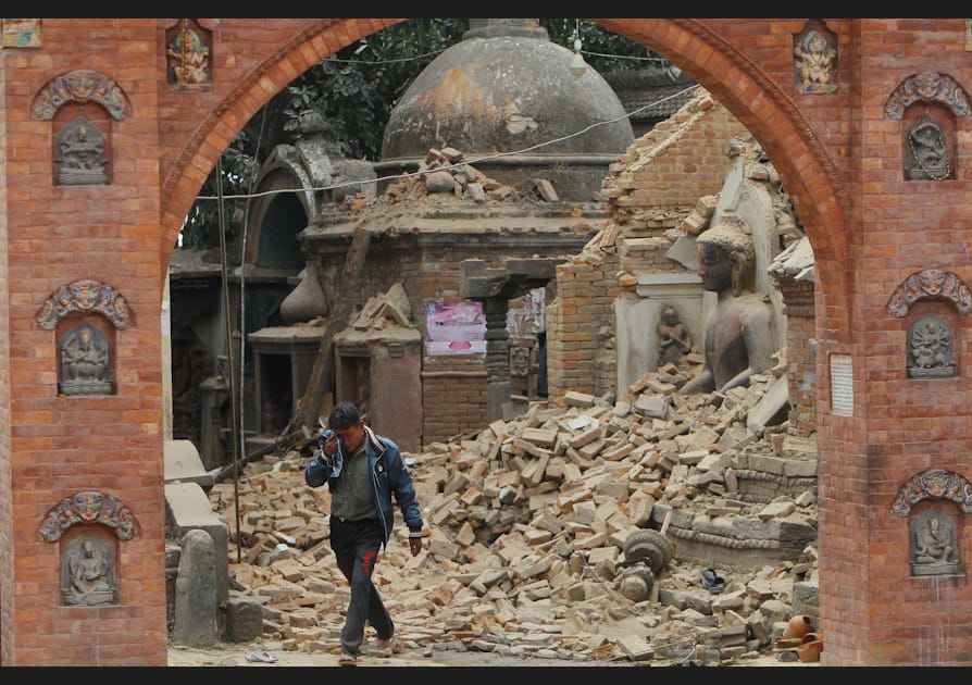 Bhaktapur, cit&eacute; m&eacute;di&eacute;vale apr&egrave;s le s&eacute;isme