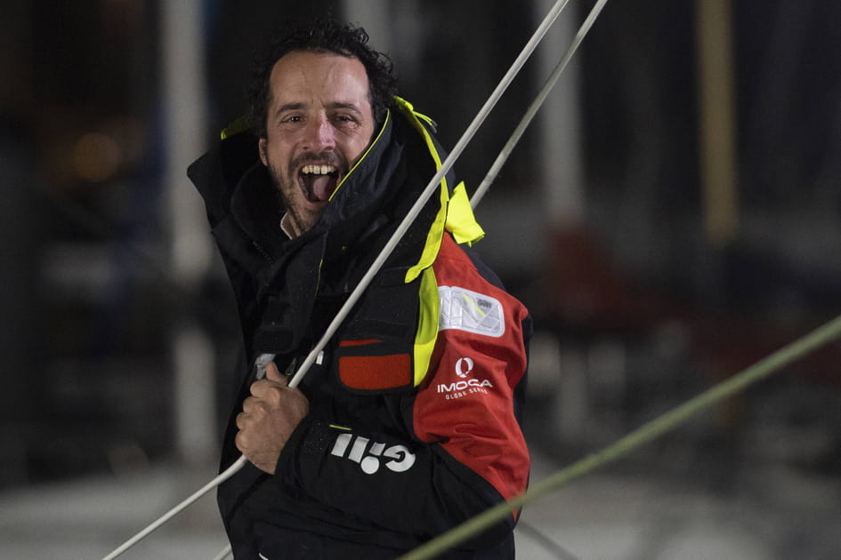 Louis Burton, 2e &agrave; franchir la ligne