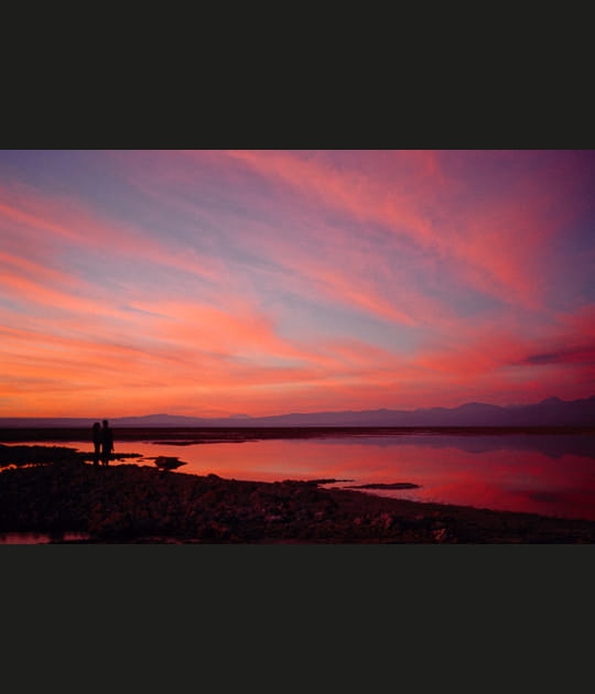 Cr&eacute;puscule sur la lagune