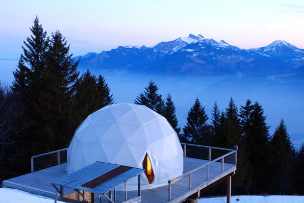 Le Whitepod Eco-Luxury Hotel en Valais