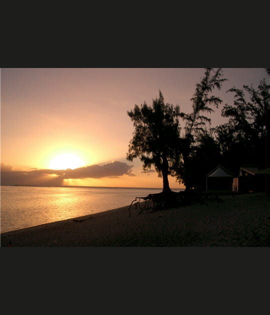 Coucher de soleil &agrave; la R&eacute;union