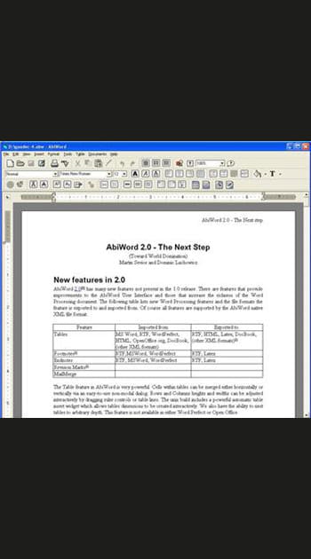 Traitement de texte&nbsp;: Abiword pour la pratique et simplicit&eacute;