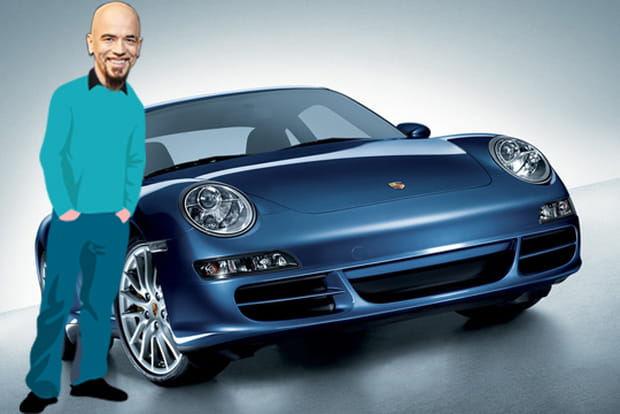 Pascal Obispo en Porsche 911