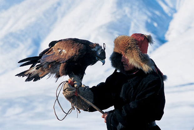 Un chasseur à aigle