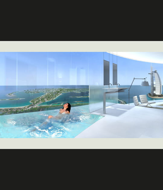 Un panorama sur la baie de Duba&iuml;