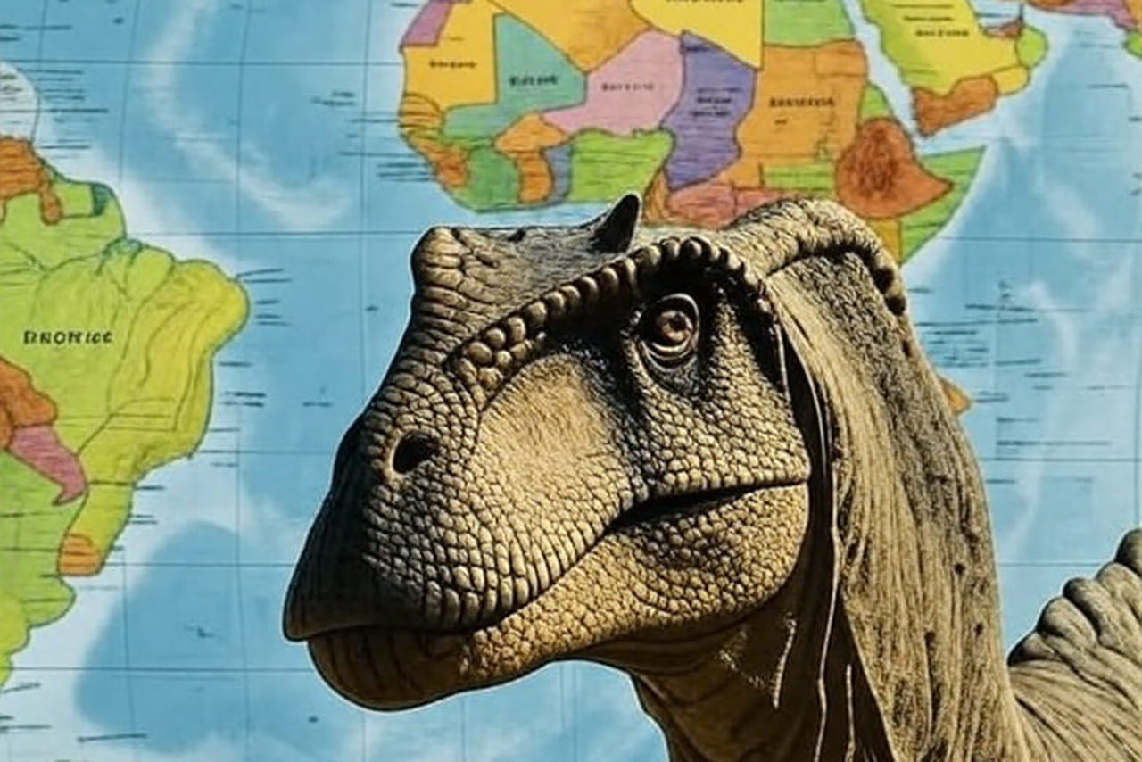 Cette carte montre les dinosaures qui vivaient près de chez vous