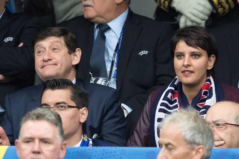 Najat Vallaud-Belkacem aux c&ocirc;t&eacute;s de Patrick Kanner