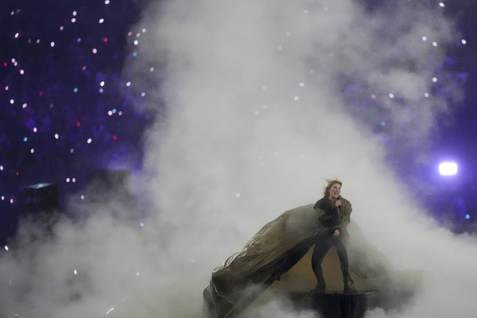 Santa sur sc&egrave;ne