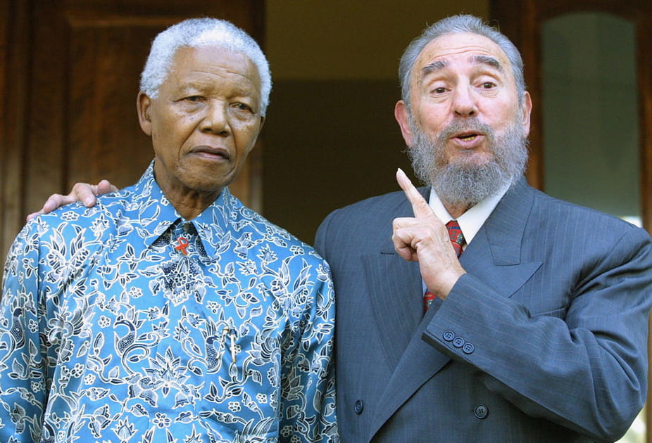 Avec Fidel Castro