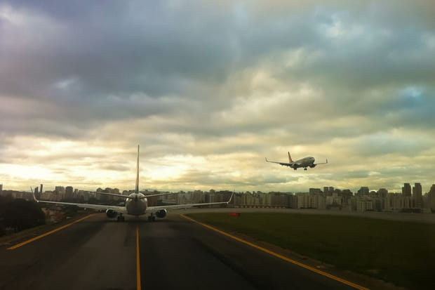 L'aéroport de Congonhas en plein coeur de Sao Paulo