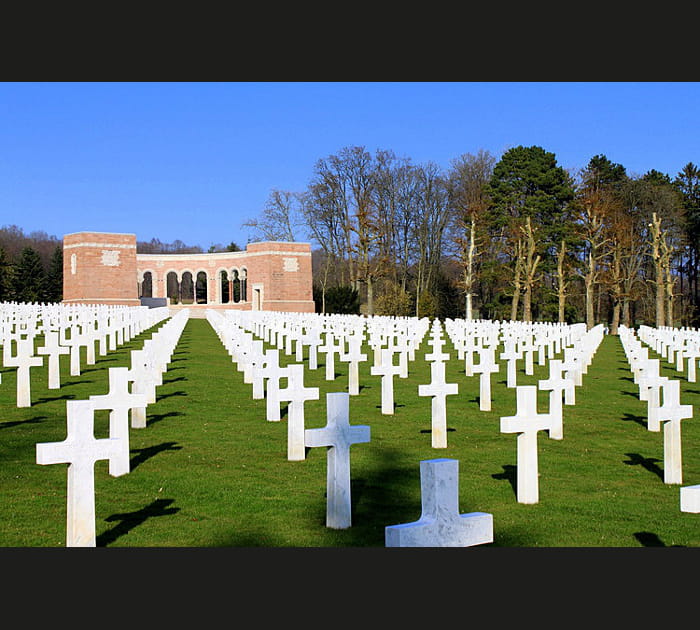 Le cimeti&egrave;re am&eacute;ricain de Seringes-et-Nesles, Picardie