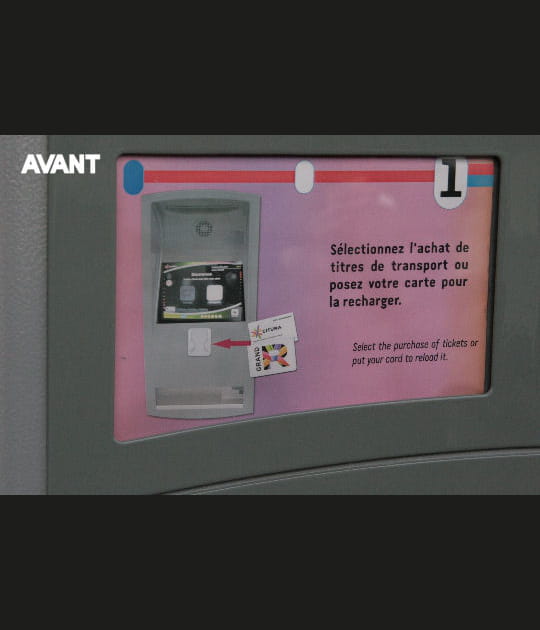 Recharger sa carte dans une station de tramway...comme avant