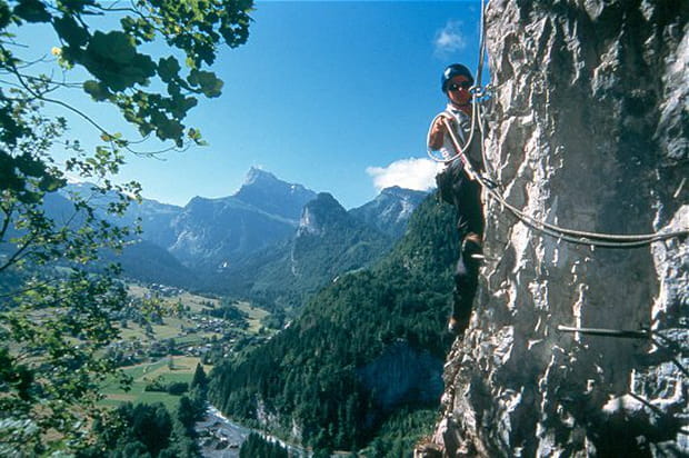 Sur la Ferrata du Mont