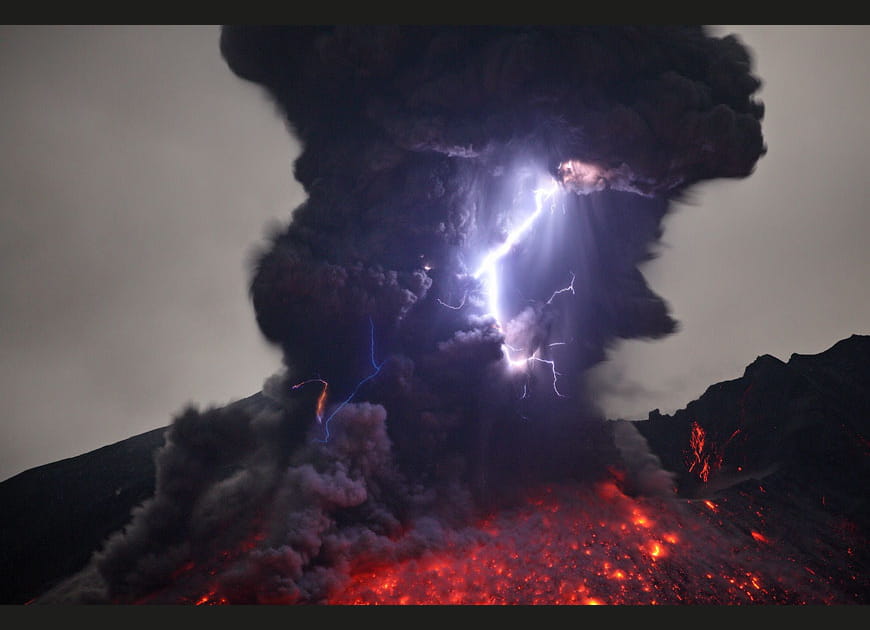 Les &eacute;clairs volcaniques