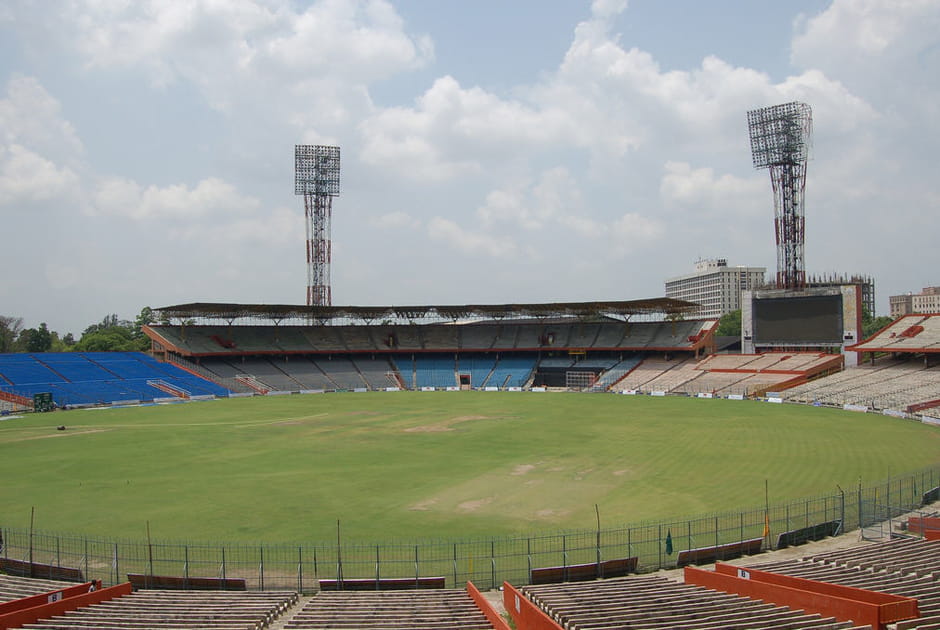 17e - Eden Gardens &agrave; Calcutta (Inde)&nbsp;: 93&nbsp;000&nbsp;spectateurs