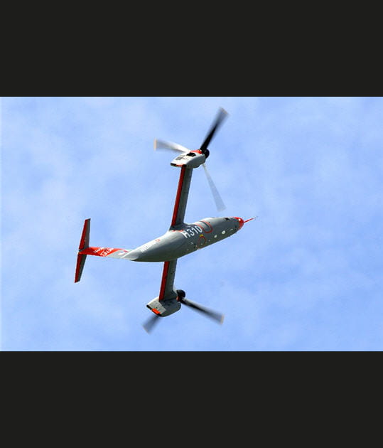 Le Tiltrotor prend l'air