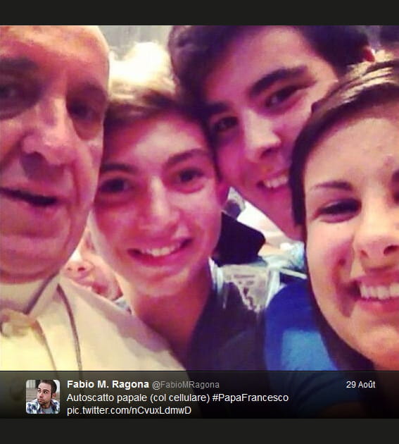 Un selfie avec le pape Fran&ccedil;ois