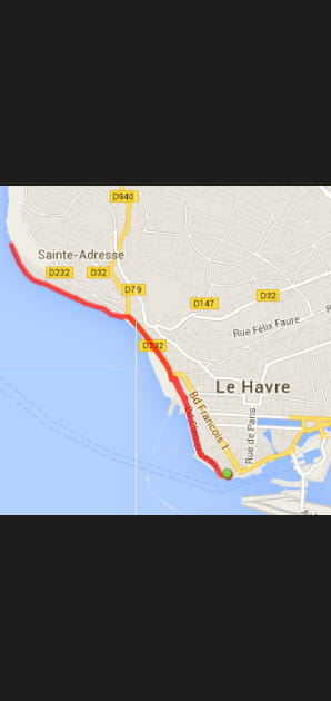 Le Havre : la plage et Sainte-Adresse (8,7&nbsp;km)