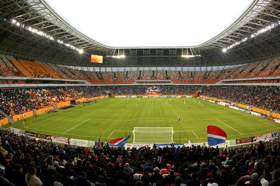 Le stade de Mordovie, &agrave; Saransk