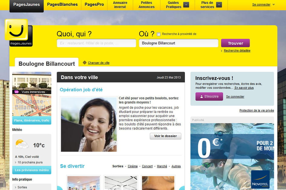 Pages Jaunes en 2013