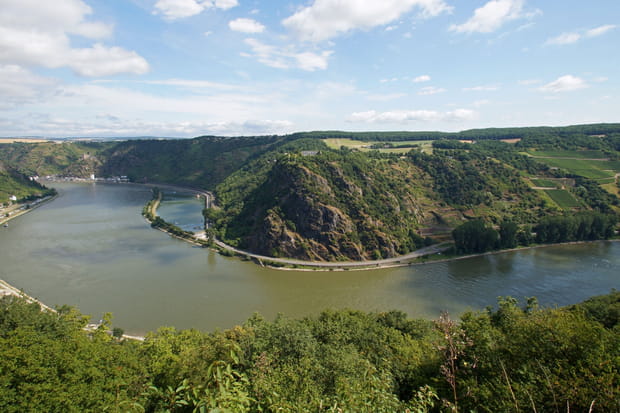 Le rocher de la Lorelei en Allemagne