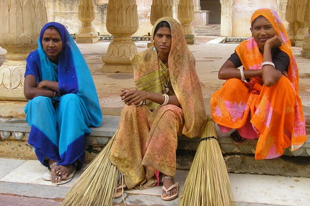 Les saris colorés des indiennes