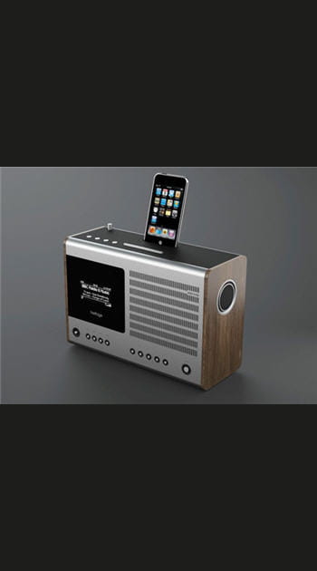 La radio dock iPod branch&eacute;e