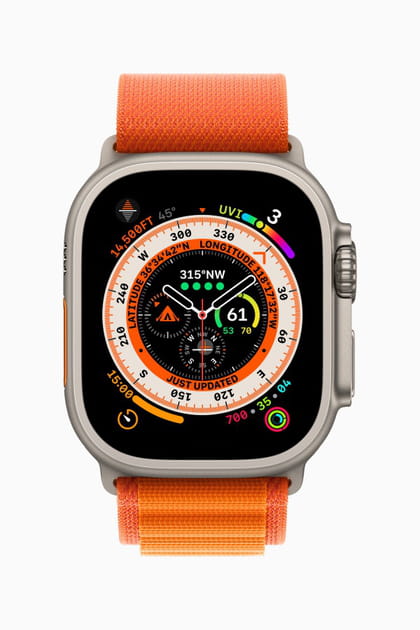 Quelles sont les meilleures montres connect&eacute;es&nbsp;? Apple Watch Ultra