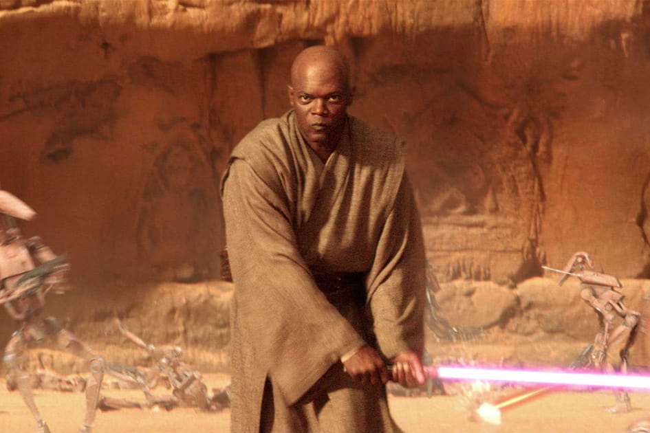Mace Windu lors de la bataille de Geonosis