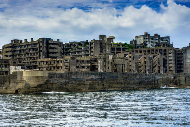 L'île d'Hashima, au Japon