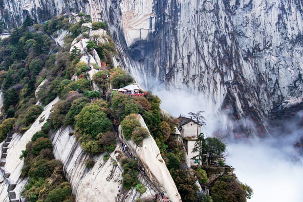 Les 36 grottes de Huashan en Chine